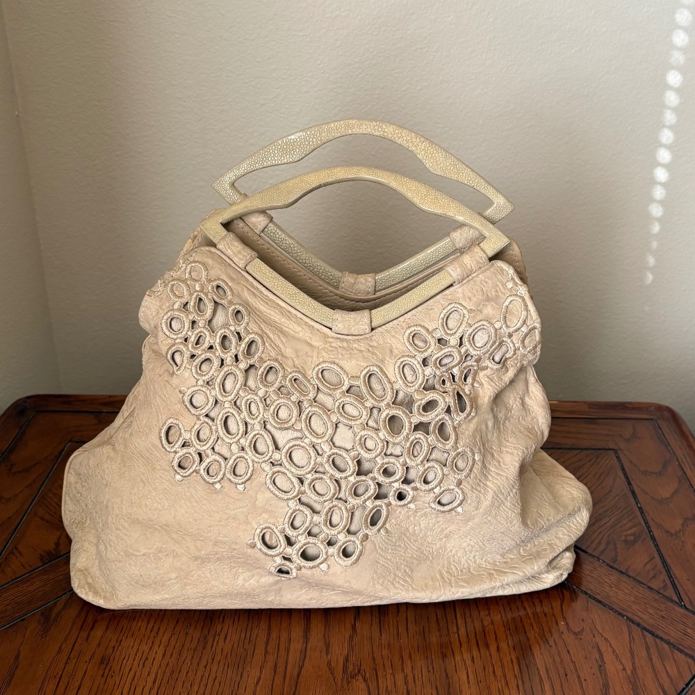 R&Y Augousti Tan Bag